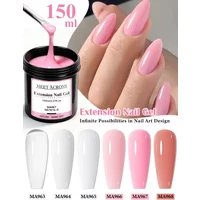 150ml MEET ACROSS Extension Gel UV LED Cured Builder Nail Gel Acrylic Crystal Nail Extension Gel For Nails DIY At Home Salon