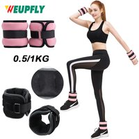 1Pair Adjustable Ankle Weights for Women and Men, (0.5kg / 1kg Each Pack) Modularized Leg Wrist Weight Straps for Yoga, Walking