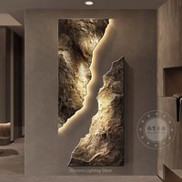 Abstract Sandstone Texture Wall Art for Entryway,Minimalist Decor Painting for Hallway Corridor,Textured Canvas Picture for Wall