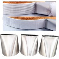 3pcs Piping Tips for Cake Decorating,Stainless Steel Icing Piping Nozzles for Pastry Fondant Decorating Tools gadgets baking