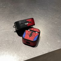 Spiderman PU Leather Protective Earphone Cover For Airpods Pro 2 Case/Airpods 4 3 2 1 Case For Kids Funda