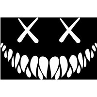 Demon Smiling Face Car Sticker Rear Windshield Door Cover Personalized Body Decoration Sticker Window Sticker