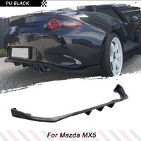 PU Black Primer Car Rear Bumper Diffuser Splitters for Mazda MX5 MX-5 ND Miata 4th Generation Car Rear Diffuser Tuning Diffuser