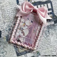 Kawaii Lace Bow Photocard Holder Pearl Decor Kpop Card Protector