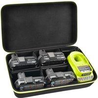 Case Compatible with Ryobi ONE+ 18V Lithium-Ion 4.0/ 3.5/ 3.0/ 2.0/ 1.5 Ah Compact Battery. Storage Carrying Holder