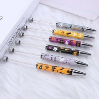 30PCS Creative DIY stickers, cartoon bead pens, sublimation ballpoint pens