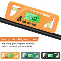 LCD Digital Digital Protractor Inclinometer Level Goniometer Magnet Measuring 90 Degree Gauge Digital Display Inclinometer