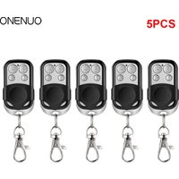 1~5PCS Universal 4 Buttons Garage Door Opener Remote Control 433MHZ Clone Fixed Learning Rolling Code Duplicator Garage