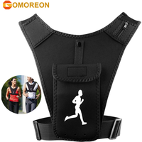 Adjustable Running Vest Phone Holder for Men Women, Cell Phone & Key Pouch, Hydration Vest Train Free Workout Gear -Lightweight