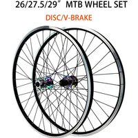 AliExpress NONE PASAK 26 27.5 29 Inch MTB Wheel Set, Disc V Brake QR 32 Holes HG Hub Wheelset for 8 9 10 1112 Speed 24mm Rim Moutain BIKE Wheel