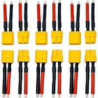 1Pairs XT60 Plug Male and Female Connector with 12AWG/14AWG Silicon Wire for RC Lipo Battery Cable Drone