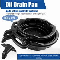 【HOT】Oil Drain Pan Waste Engine Oil Collector Oil Drip Tray with 3 Handles Car Maintenance and Repairing Oil Collect Basin