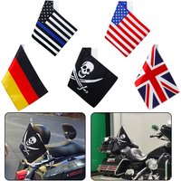 High Quality Motorcycle Skull Germany American US England UK National Flag For Harley Honda Yamaha Suzuki Universal
