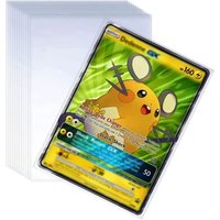 100Pcs Games Card Sleeves Transparent Playing Protector Compatible Trading Cards Folder Case Holder For Pokemon Kids Toy Gift