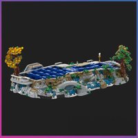 8119PCS MOC Expansion Display Base Rings Movie Scene Model Building Blocks Bricks Creative Assembly Toy Birthday Gift