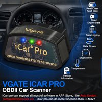 2026 Vgate iCar Pro ELM327 OBD2 Scanner Bluetooth 3.0/4.0/WIFI for Android iOS Car Diagnostic Tool Scan tool Code Reader