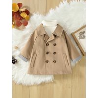 2025 Unisex New Baby Girl Boy Long Sleeve Spring Autumn trench Coats Jackets Fashion Streetwear Jacket Overwear Clothes