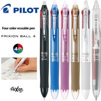 Japan Pilot Frixion Pen 4 in 1 Erasable Gel Pen 4 Colors 0.5 Mm /0.38mm LKFB-80EF/LFBTRF-30UF/EFR-6 School Acsesories School