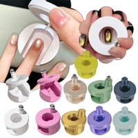 360° Rotating Cat Eye Nail Magnet Ultra Strong Automatic Glass Bead Nail Magnet Spinner Gel Polish Guide Tool DIY Nail Art