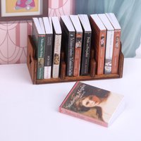 10Pcs Simulation Book Decoration 1/12 Doll House Doll House Miniature Books Study Room Decoration Children's Toys