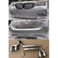 Front Rear Bumper Grille Tail Throat for BMW X1 E84 2009-2015 Modify to M2C Style ABS Material Car Body Kit