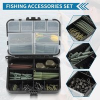 Small Fishing Tackle Box Portable Case Hooks Lure Baits Storage Box Containers Storing Swivels Jigs Hooks Sinker,10 Compartments