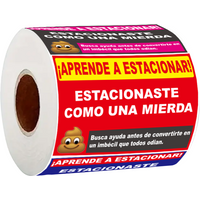 160 Pcs Funny Spanish Parking Warning Stickers , Humorous Car Reminder Labels , Self-Adhesive for Vehicles, Car Stickers