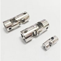 New Metal Cardan Joint 2.3/3/4/5/6/8/10/12mm Universal Motor Connector Multiple Size Silver Shaft Coupler for RC Car Boat