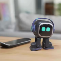 Emo AI Desktop Robot Companion | Features voice interaction, facial recognition, music playback, and dancing capabilities