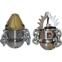 High pressure rotating nozzle Pipeline dredging machine nozzle Sewage sludge cleaning nozzle 3/8 1/2 M22 40L/min 70L/min