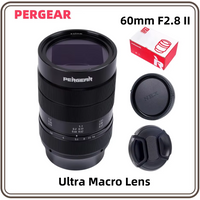 PERGEAR 60mm F2.8 II Ultra Macro Lens with 2X Magnification for Sony E Nikon Z Fuji X M4/3 Canon RF Full-frame mirrorless