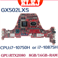 GX502LXS Laptop Motherboard For ASUS GU502LV GU502LW GU502LU GX502LWS GX502L GU502L ROG Zephyrus S15 Mainboard I7-10750H 8GB OK