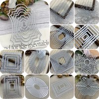 13 Shapes Multi Layer Metal Cutting Dies Stencils For DIY Scrapbooking Decorative Paper Card Embossing Handcraft Die Cuts