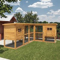 Custom SDC019 Wholesale Outdoor Super Large Chicken Coop Wooden Chicken House For Pets Print Animal Style Hen House Furniture