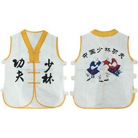 Classic Shaolin White Arhat Monk Kung fu Vest Wushu Martial arts Training Suit Tai Chi Uniforms check pictures and size chart