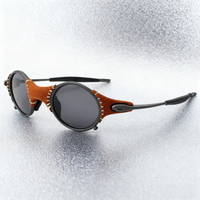 AliExpress HONKAN.WZ Polarized Cycling Sunglasses Metal Sun Glasses Round Frame UV400 Sunglasses Men Women Outdoor Sports Driving Goggles Bicycle