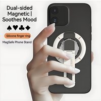 MultiFunction Finger Ring Bracket Double-Sided Magnetic Finger Ring Holder Rotate Phone Stand Portable Lazy Man Stand For iPhone