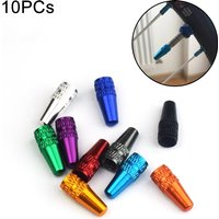 AliExpress NONE 10PCS Aluminum Alloy Bicycle Wheel Tire Valve Caps Dustproof MTB Road Bike Valve Stem Caps French Valve Cap Tyre Accessories