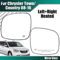 Heated Rear View Mirror Glass With Backing Plate For Chrysler Town&Country 08-16 / Dodge Grand Caravan 08-20 / VW Routan 09-14