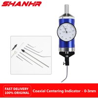 SHANHR Coaxial Centering Indicator Co-Ax Precision Milling Machine Test Dial 0-3mm 0.01mm Dial Center Indicator Set with Case
