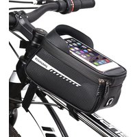 AliExpress NONE Bicycle Front Beam Bag Front Tube Cycling Bag Bicycle Waterproof Phone Case Holder Touchscreen Waterproof Saddle Bag Accessories