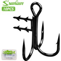 Sunlure Assist Treble Hook With Bait Holder Spikes For Soft Fishing Lure Swimbait T-Trebles Claw Stinger Rig Hooks Accessories