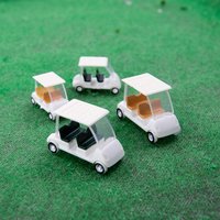 2pcs HO N Scale Miniature Golf Car Model 1:75 1:100 1:150 Outdoor Vehicle Plastic Toy Car Diorama For DIY Modeling Random Colors