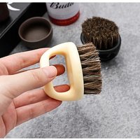 Men Shaving Brush Barber Beard Cleaning Brush Portable Shave Tool for Smooth Face Lathering Home Travel