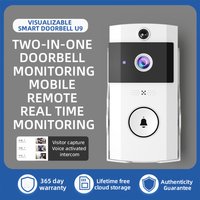 Waterproof Outdoor Wireless Doorbell Solar Charge Cover Intercom Video Door Phone Wifi RIP Motion Detection Door Bell Camera