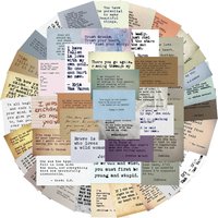 60PCS Retro Vintage Famous Quotes Philosophy Stickers Waterproof PVC Self-Adhesive Decals for DIY Kids Notebook Travel Luggage