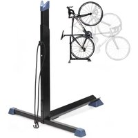 Vertical Upright Bicycle Floor Stand Freestanding Indoor Bike Storage Rack for MTB & Road Bicycle Garage or Apartment Sturdy