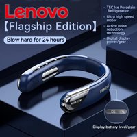 Lenovo Neck Fan Air Conditioner Ultra Hanging USB Rechargeable Semiconductor Refrigeration Leafless Fan 5 speed Outdoor 2026