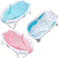 Coussin de bain pour bébé, tapis de baignoire pour nouveau-né, support de bain pour nourrisson, oreiller de bain antidérapant, siège flottant pour baignoire