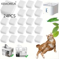 KEMORELA 8/16/24PCS Replacement Pre Filter Sponge Pet Water Fountains Suitable For 64oz/2L Dog And Cat Water Fountain Filters